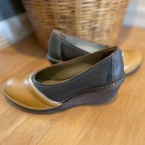 Fly London Slip On Wedge Heels Euro Size 41